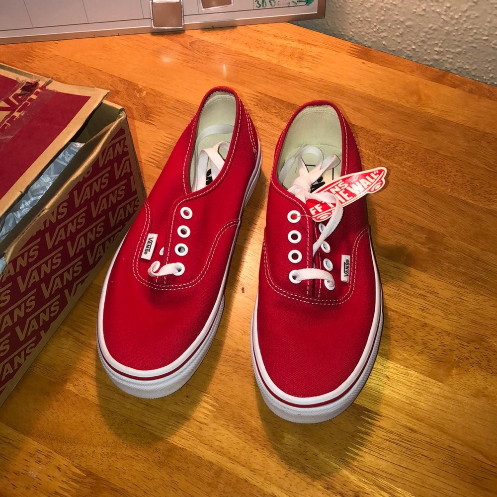Red Vans - brand new